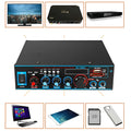 BT-309A-A black power amplifier with Bluetooth and recording functions for home and car audio