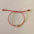 Red braided rope Hetian jade bracelet anklet set natural wave style certificate packaging