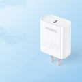Apple PD20W white fast charging head 20W MFi certified USB-C charger for iPhone 8-14 series compact size 70x35x90mm