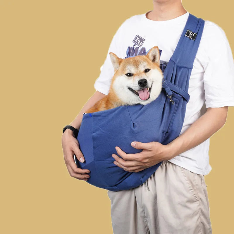 Folding cat messenger backpack with breathable mesh panels in multiple colour options