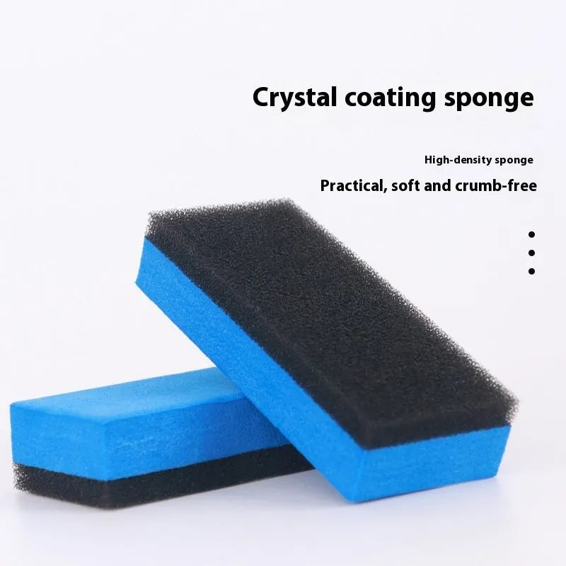 Car repair wax kit with two bottles (9657A and 9657B) and a frosted sponge mop for removing scratches and polishing paint