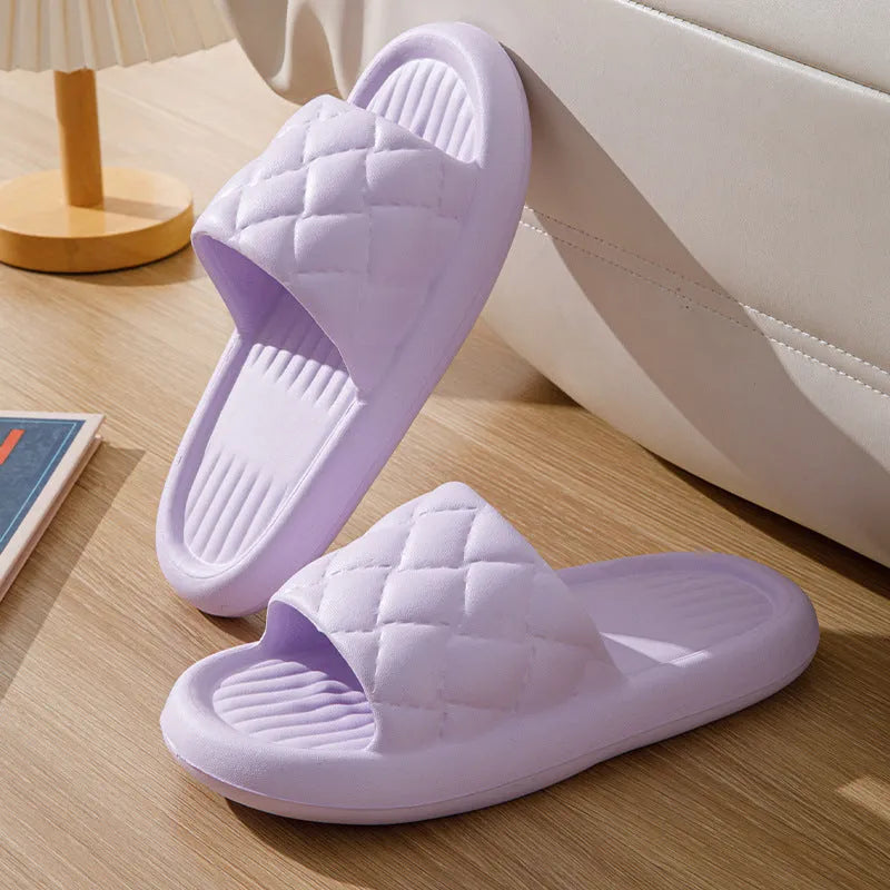 Rhombus EVA home slippers for summer, non-slip floor bathroom slipper, available in multiple colours