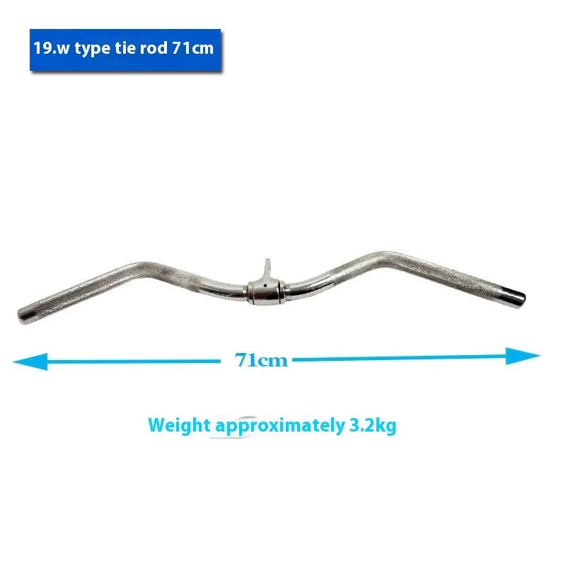 White feather finish stainless steel pull-down handle for gantry fitness equipment