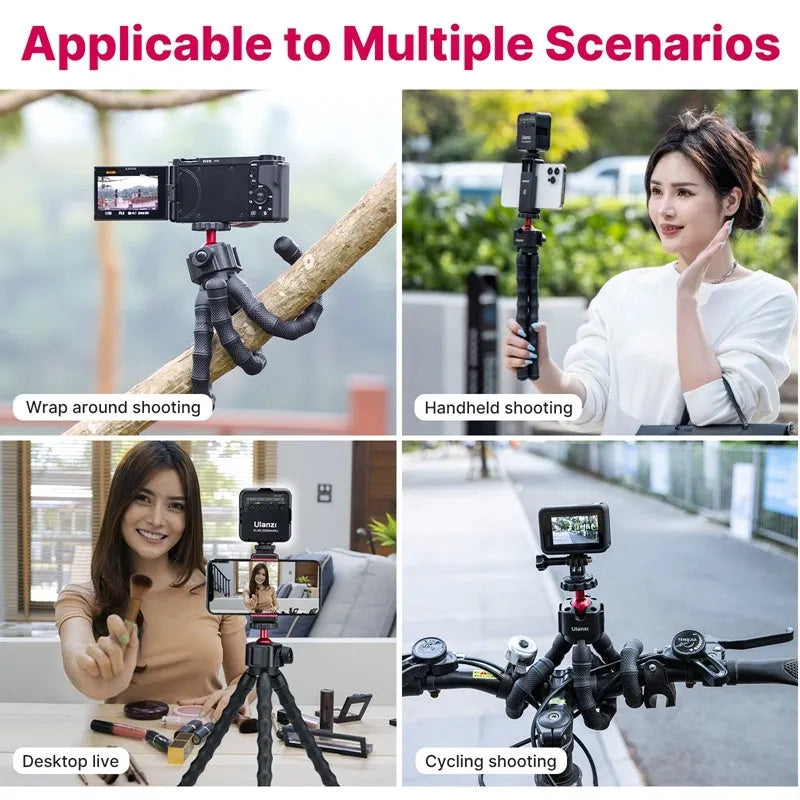 Multifunctional VLOG photography and video suite with a portable tripod in 2985 set colour.