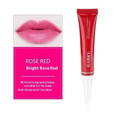 Vermilion waterproof lip gloss in five colour shades: pink, orange red, bright rose red, rose red, and seashell