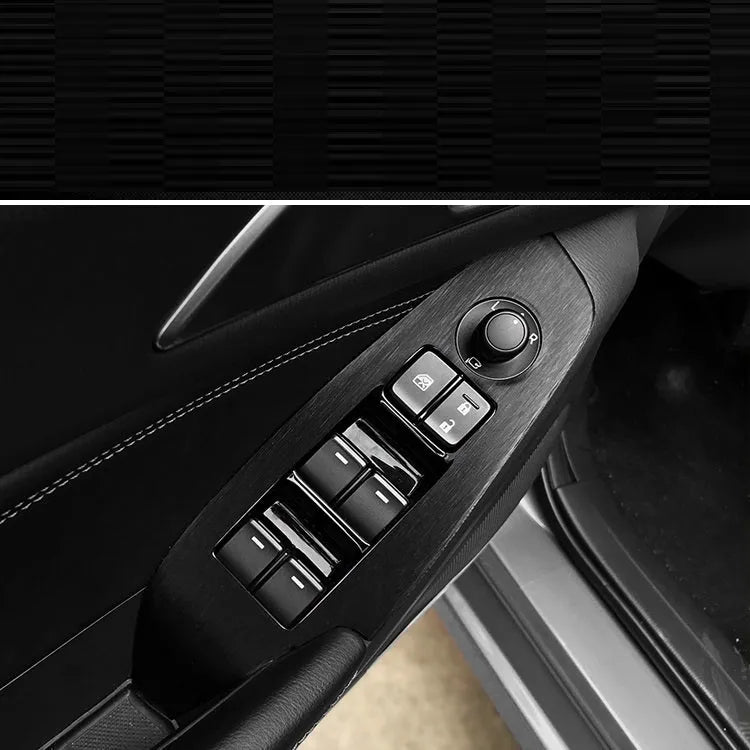 Unksera car interior decorative sticker film kit for centre console and dashboard in carbon fibre pattern