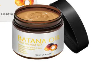 Batana Hair Mask 120 ml bottle for frizzy hair repair with herbal fragrance