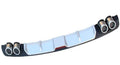 PP plastic automotive rear bumper spoiler in black and silver black colour options