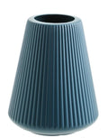 Melamine plastic decorative flower vase in blue colour, 16cm diameter by 20cm height