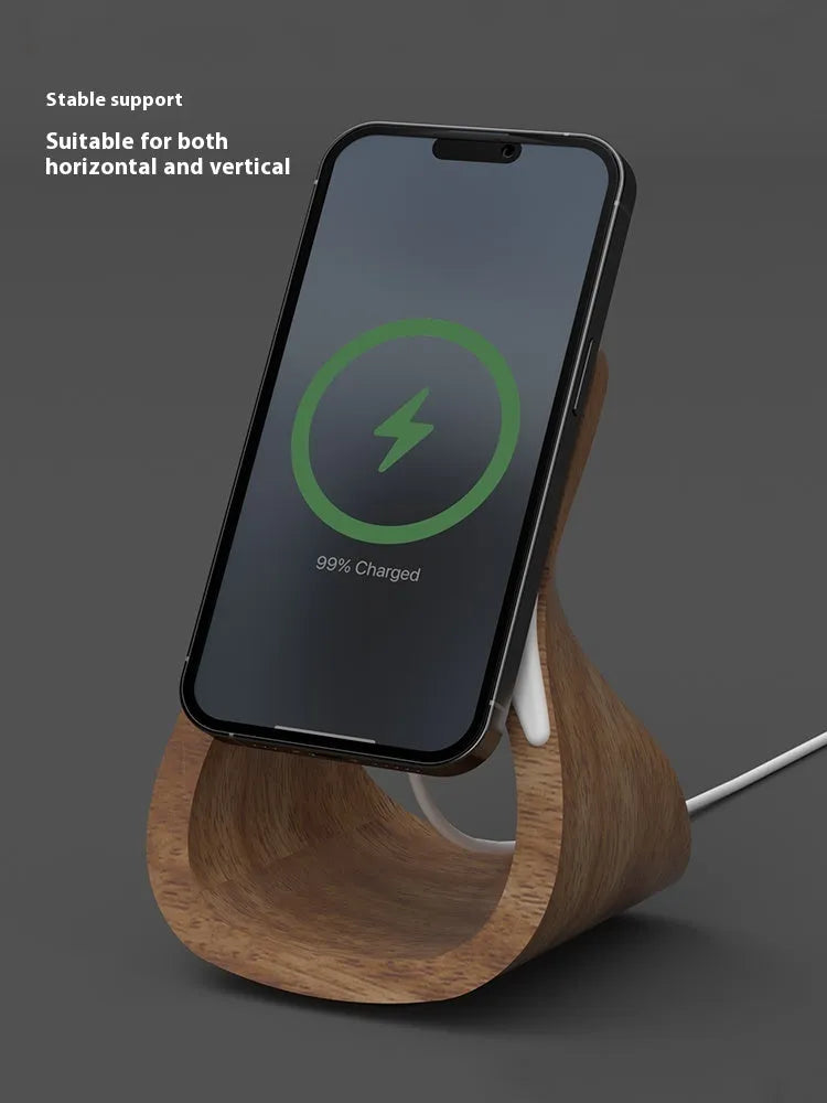 Creative new magnetic mobile phone wireless charging bracket resin 15cm desk stand H2 model