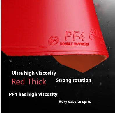 Fast Attack Sticky Classic-50 table tennis racket with anti-rubber in red or black, thick or medium-thick sponge options