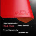 Fast Attack Sticky Classic-50 table tennis racket with anti-rubber in red or black, thick or medium-thick sponge options