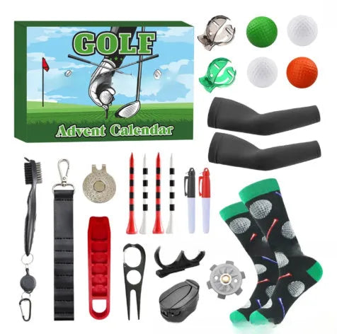 Golf Blind Box 04 surprise blind box calendar set with golf themed items in packaging