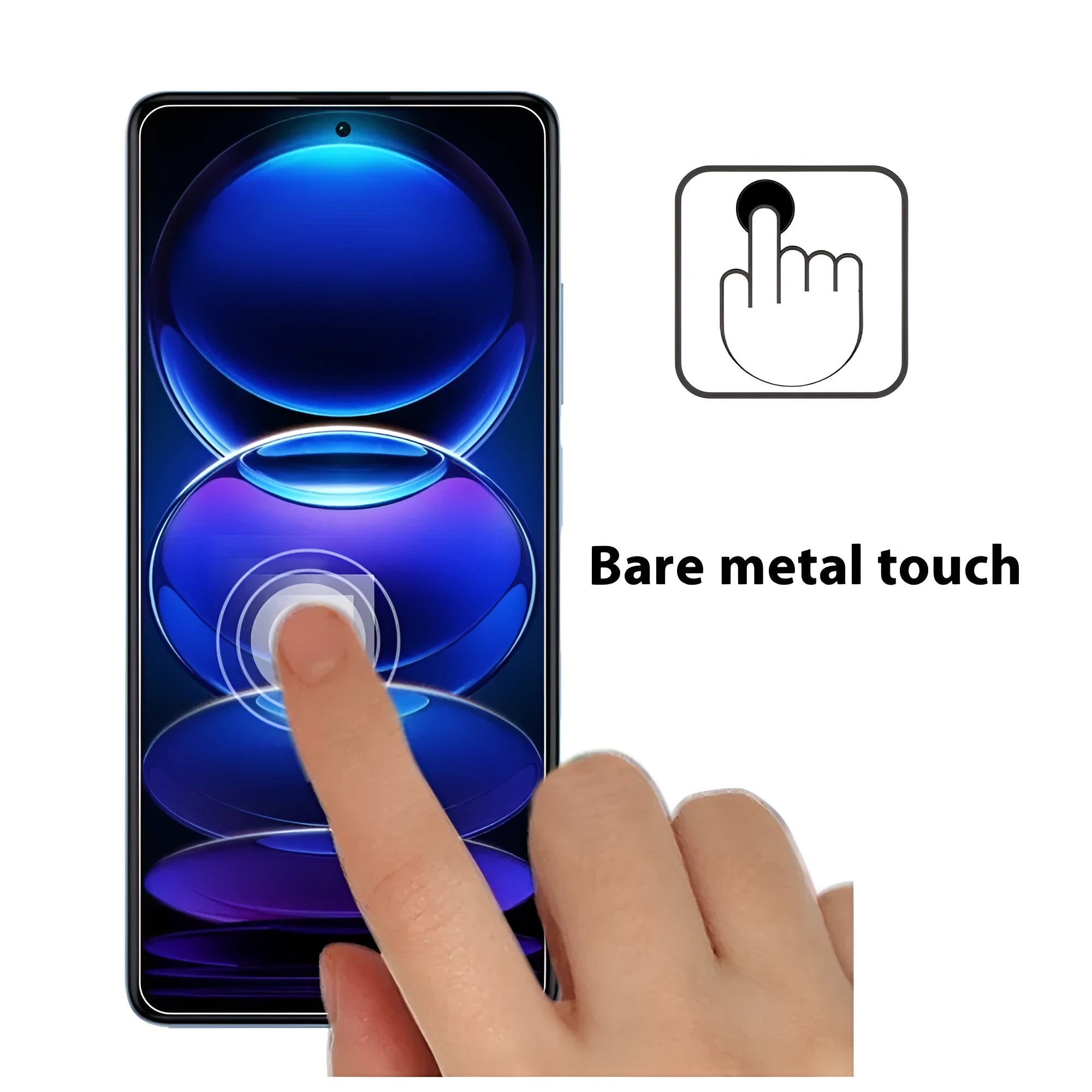 Tempered glass screen protector for Redmi Note 12 Pro with oleophobic coating