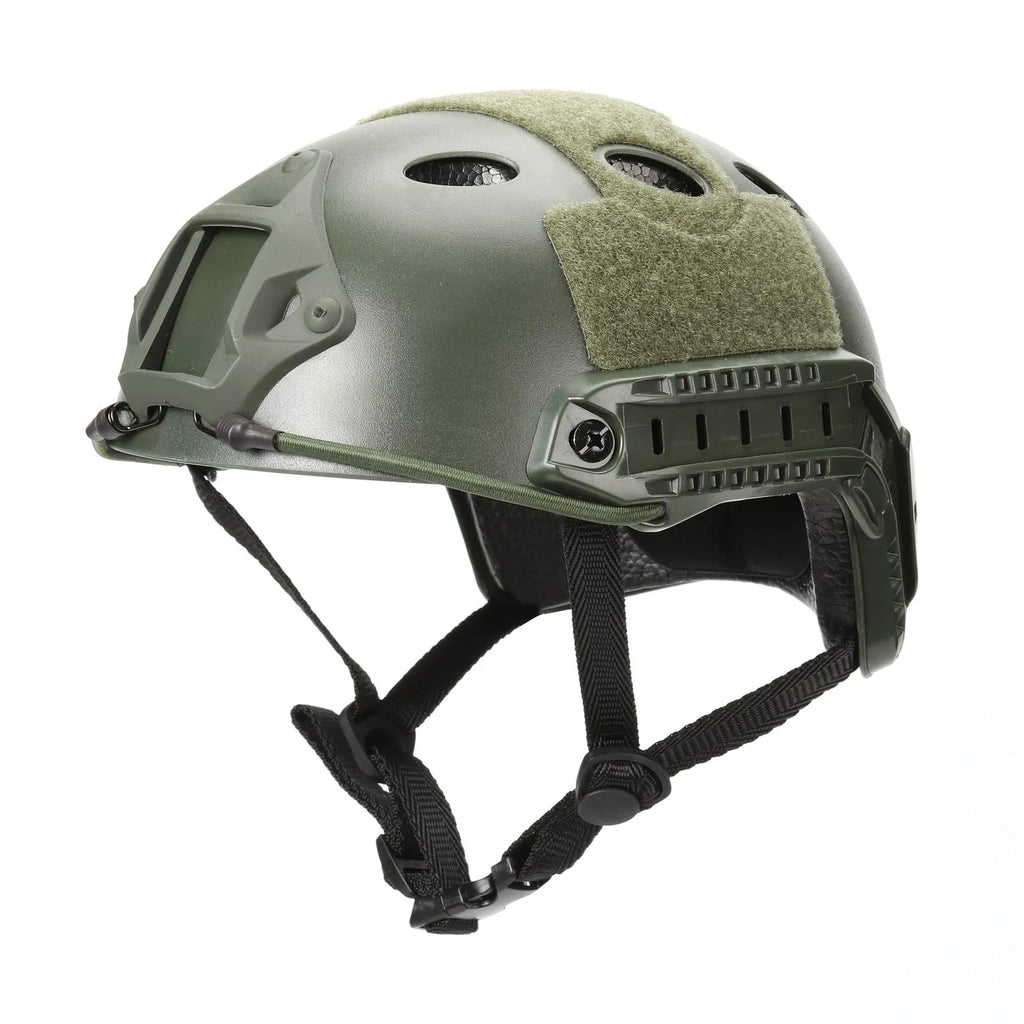 Standard Edition Tactical Helmet ABS plastic adjustable 55-59cm Army Green colour for airsoft and outdoor use