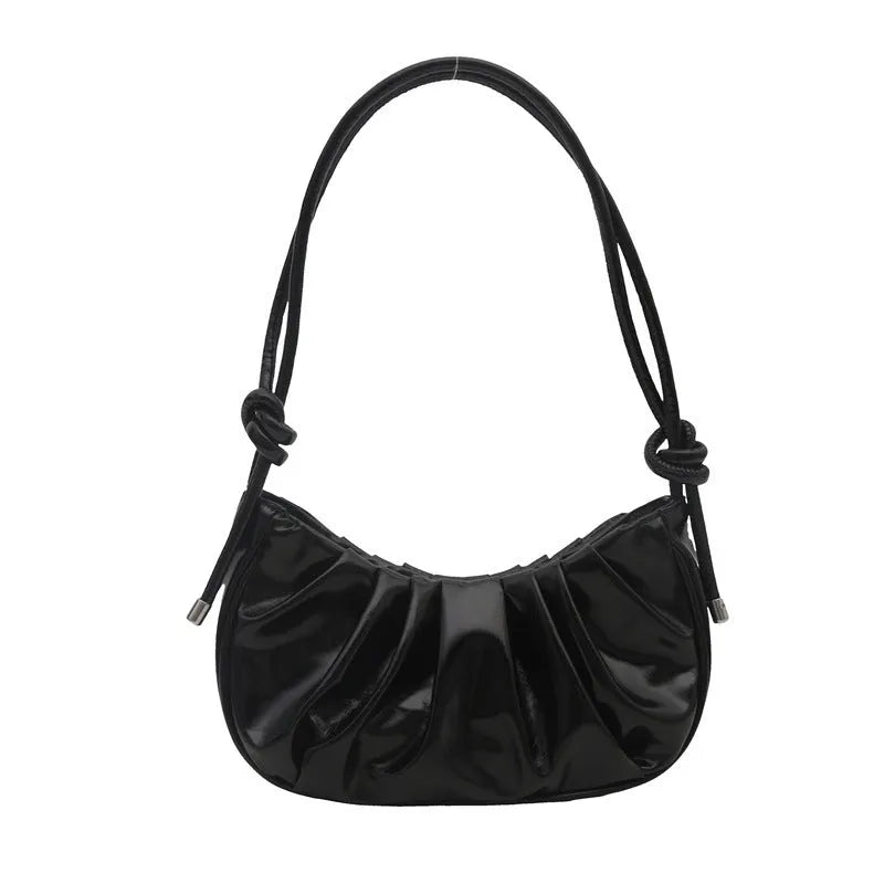 Korean style soft messenger bag in horizontal square shape with sandwich pocket and file organisation