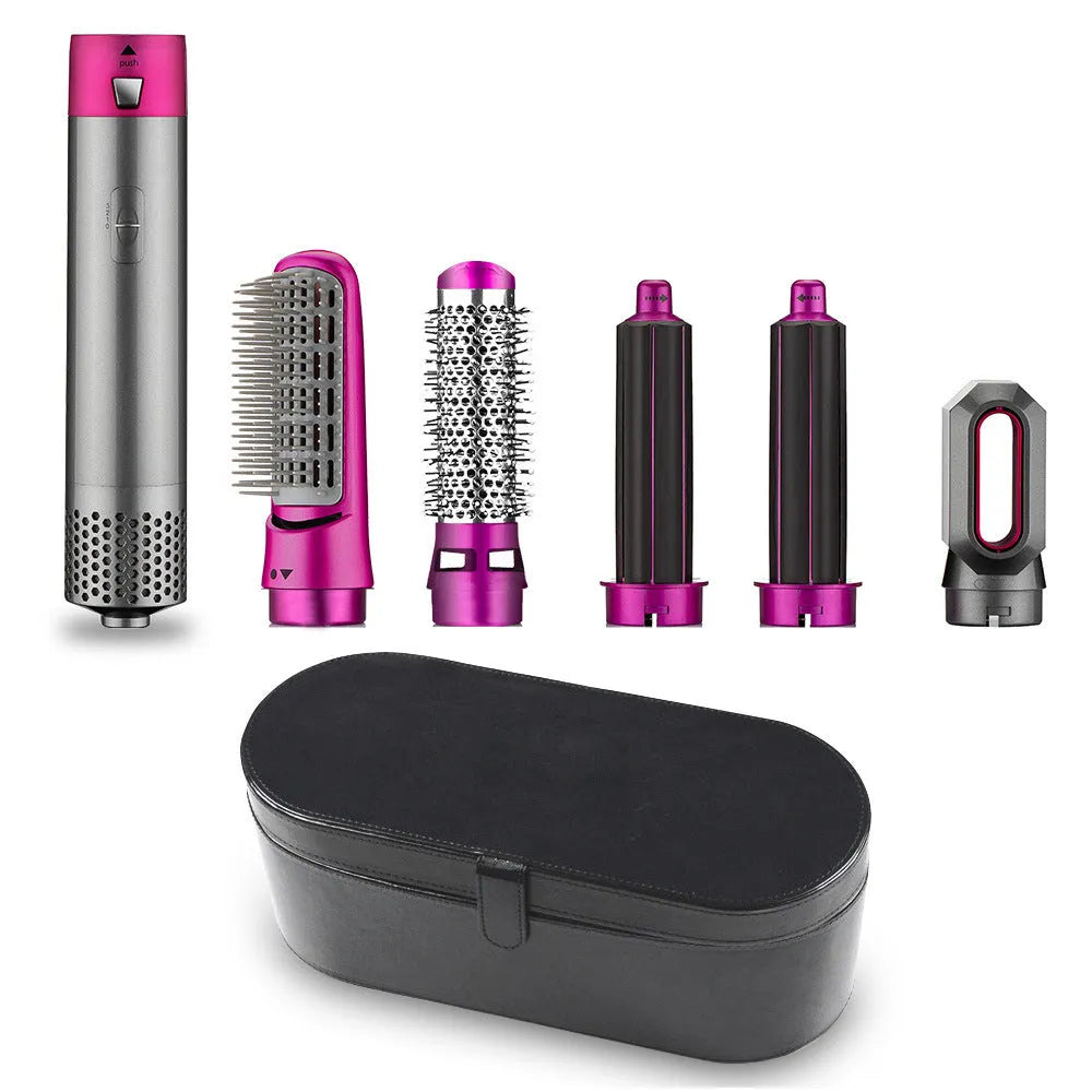 Men's and women's multifunctional hot air curling iron with constant temperature, available in multiple colours, on white background