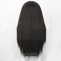 European American women's former lace wig 30 inch straight high temperature silk
