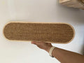 Wall-mounted sisal hemp cat scratch board 45cm x 16cm with wood frame in pastoral style