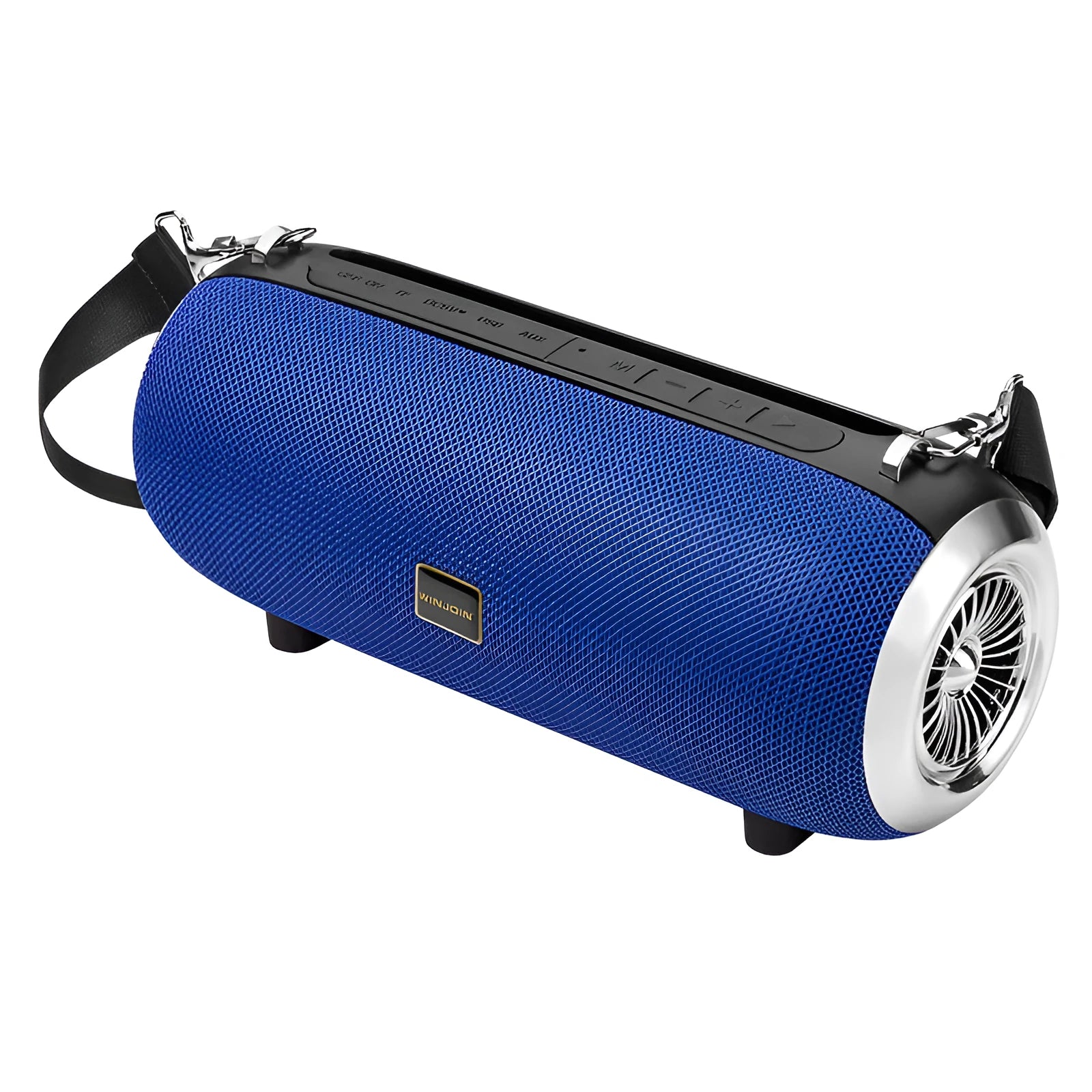 F666 square fabric portable Bluetooth speaker with shoulder strap in multiple colours
