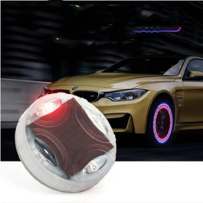 Solar valve light for automobile motorcycle electric vehicle tyre wheel hub 40x32mm 12V 3W luminous