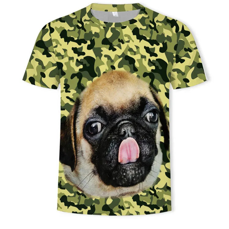 Mens black 3D digital print short sleeved T shirt, no-collar, polyester fibre, sporty style, size XXS to 4XL