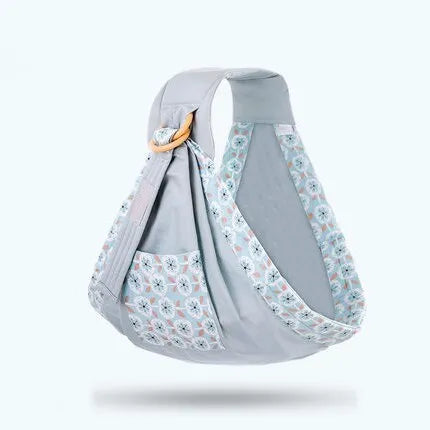 Adjustable baby wrap carrier sling shown in blue-green colour, suitable for newborns up to 36 months