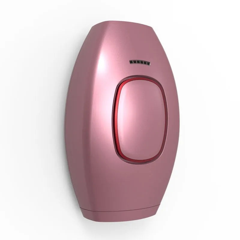 Home laser hair removal instrument in black with pulsed light technology, 124x83x48.5mm size