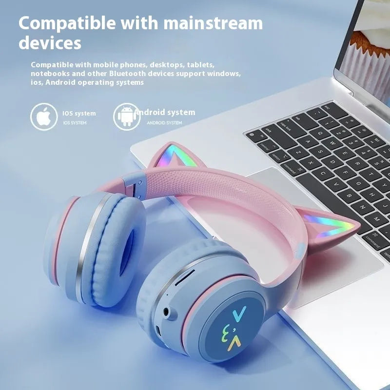 Bluetooth headset BT035C with gradient colour finish and breathing light