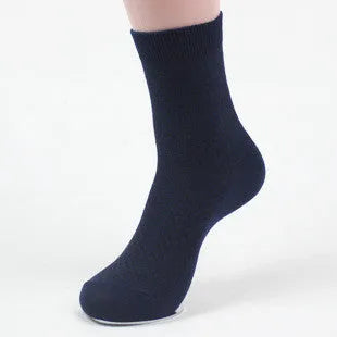 Men's bamboo fibre ankle socks in black, navy, silver grey, iron grey, and grey blue with a small square pattern.