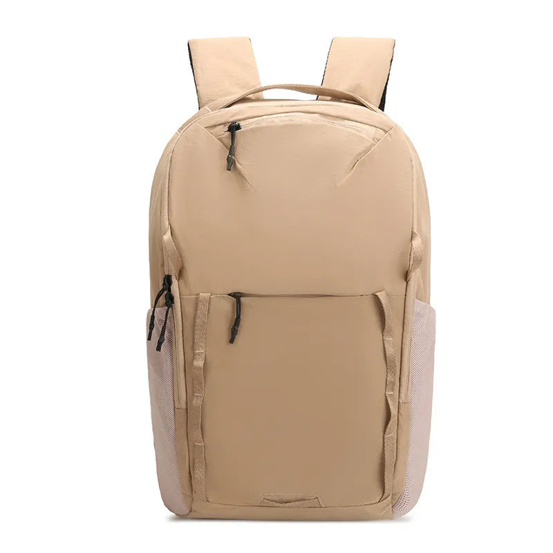 Waterproof Taslan backpack in multiple colours with curved shoulder strap and business styling