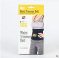 Neoprene waist trimmer belt for women in black, available in sizes S to XXL