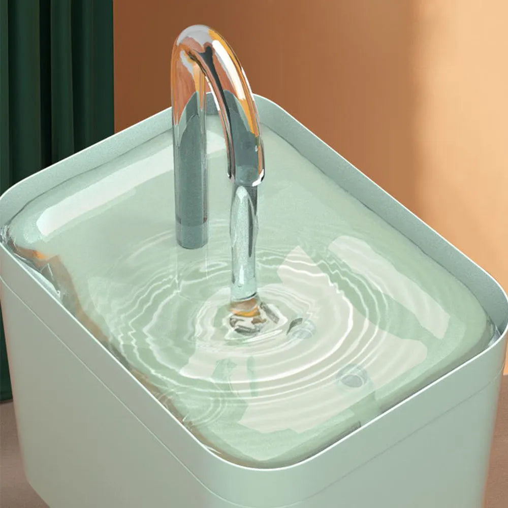 Automatic cat water fountain 1.5L USB mute pump recirculating filtering drinker bowl for cats and pets