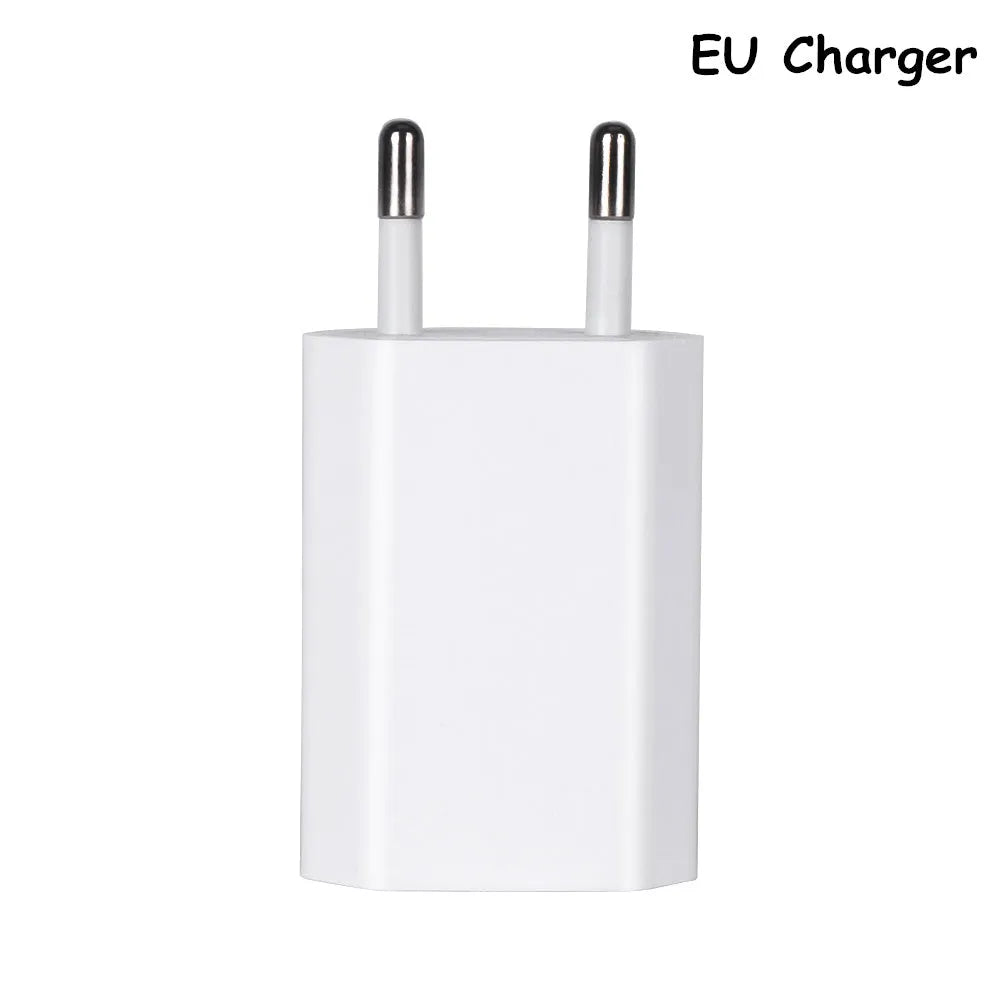 5V 2A USB travel charger with 1m cable compatible with iPhone and iPad models