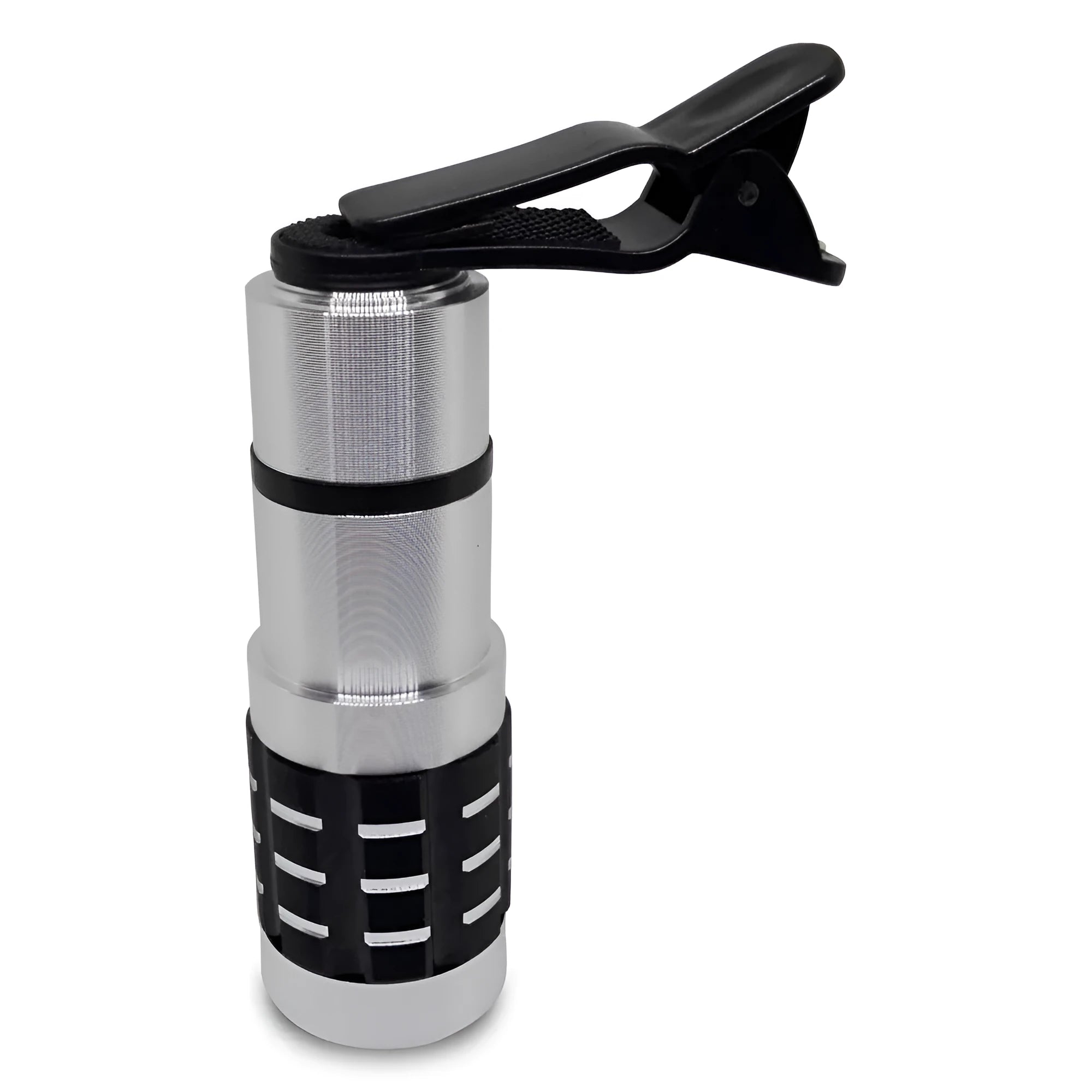 12x telescopic zoom lens with universal clip for smartphone cameras