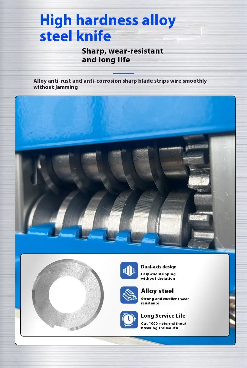SD-017 manual wire stripping machine with metal body and adjustable blade for 0.5-17mm cables