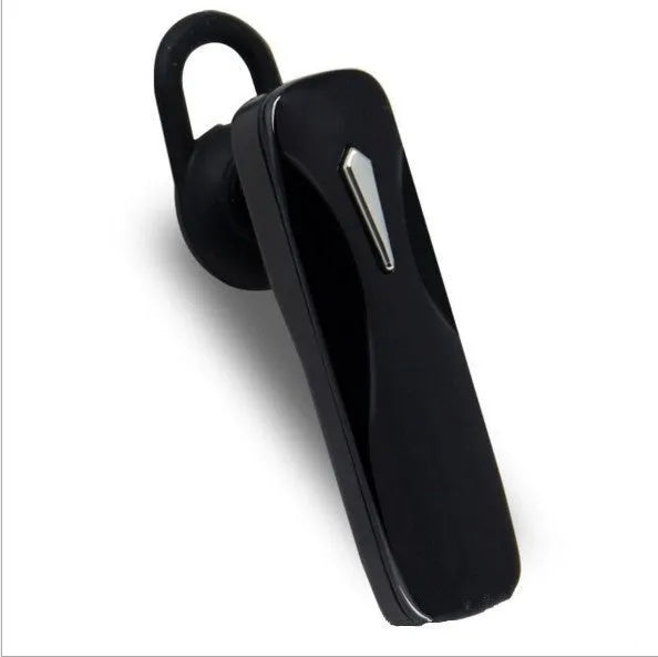M163 car Bluetooth headset in black or white with control buttons for calls and music