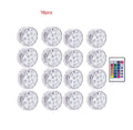 Round waterproof LED candle lamp for battery-powered submersible decorative lighting