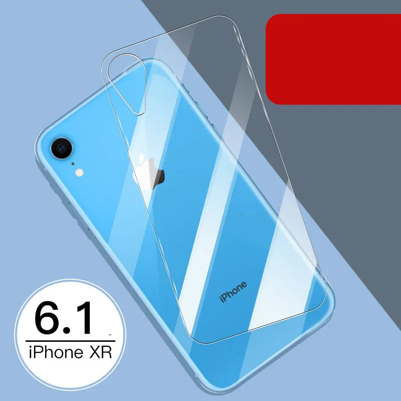 iPhone 11 Pro Max tempered glass screen protector with rear film and front film options.