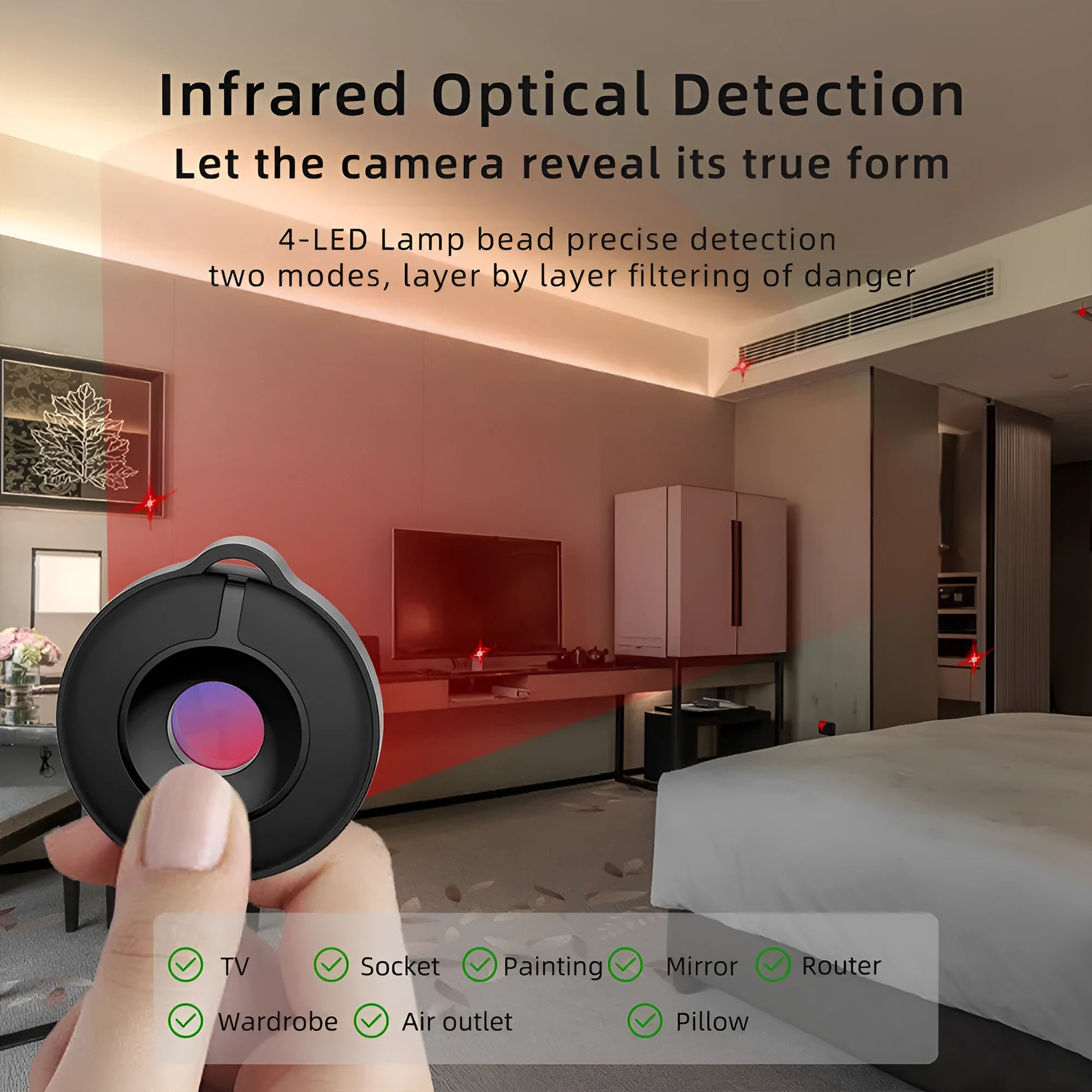 S600 coloured compact infrared camera detector with display and power button.