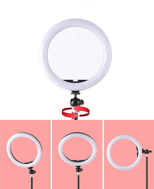 10 inch ring selfie beautifying light with 19cm metal bracket for smartphones
