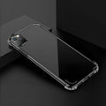 Thickened transparent TPU iPhone case with four-corner airbag protection shown on iPhone