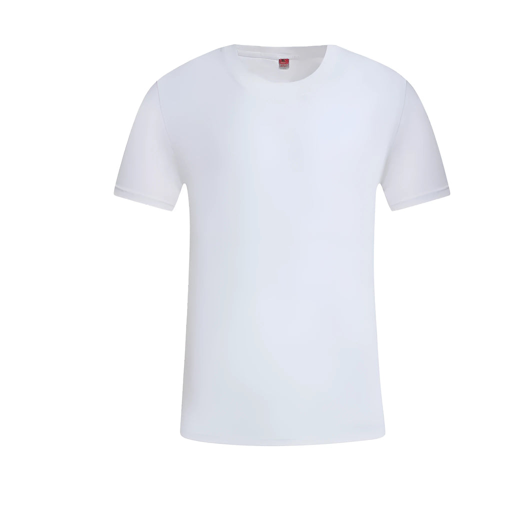 White cotton t-shirt overalls with round neck and short sleeves in loose fit