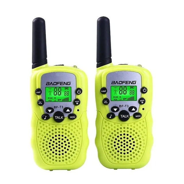 Children's handheld walkie talkie in available colours with 22-channel display