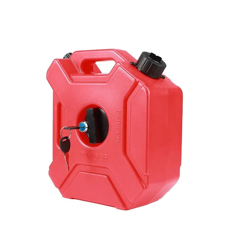 Lockable 5L spare fuel tank for car motorcycle oil drum black or red