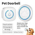 Wireless touch doorbell in black or white with 300 metre range and 60 ringtone options