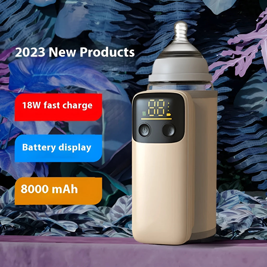 4th generation baby bottle insulation warmer with 8000mAh fast charging battery and universal design
