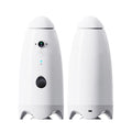 White ABS automatic pet feeder with 1080p camera for cats and dogs, 270mm x 120mm