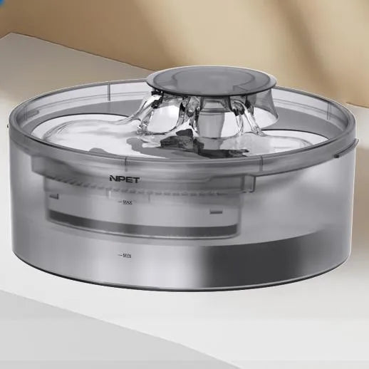 Automatic pet water dispenser with flowing water circulation system for cats and dogs