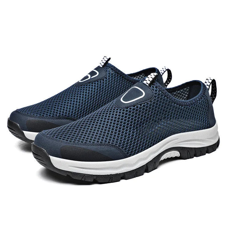 Men's mesh upper hiking and wading shoes in four colours sizes 39 to 48